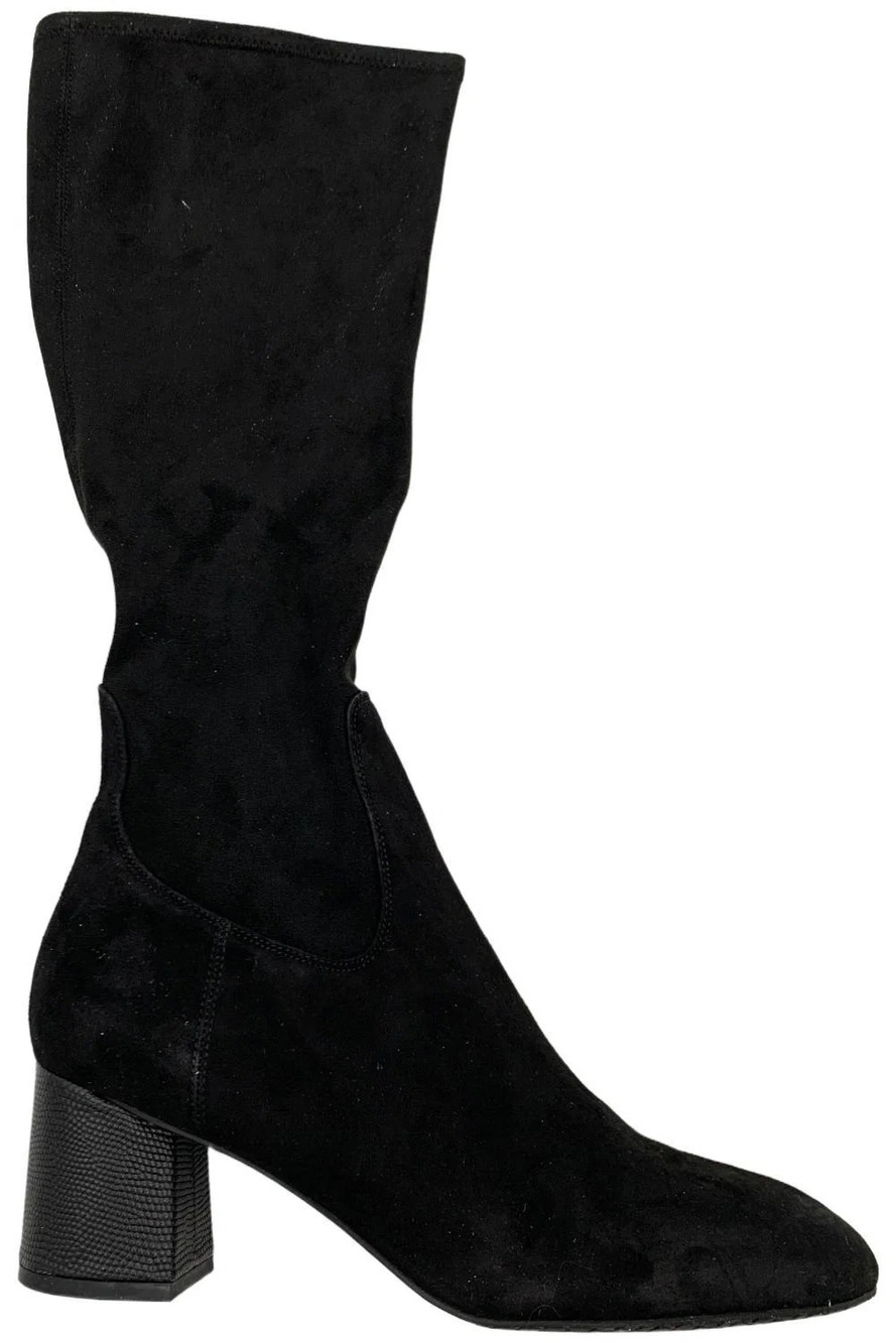NYDJ Women's Taluha Streth Suede Medium Tall Boots Black - Medium